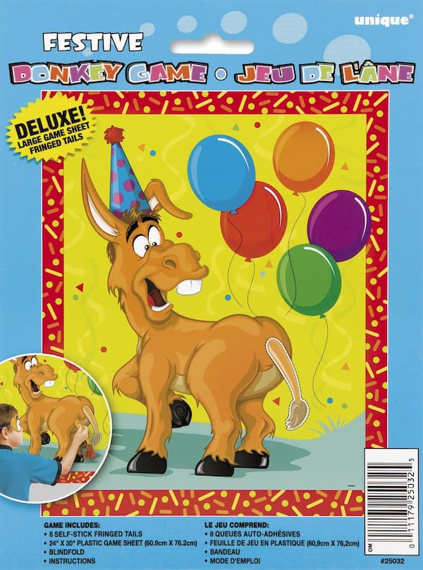 Buy Festive Pin the Tail on the Donkey Game for only $2.99 by Unique
