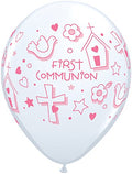 Buy First Communion Girl 11inch Latex Balloons White 50ct for only $9.99 byQualatex Balloons