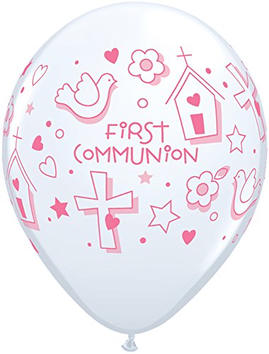 Buy First Communion Girl 11inch Latex Balloons White 50ct for only $9.99 byQualatex Balloons