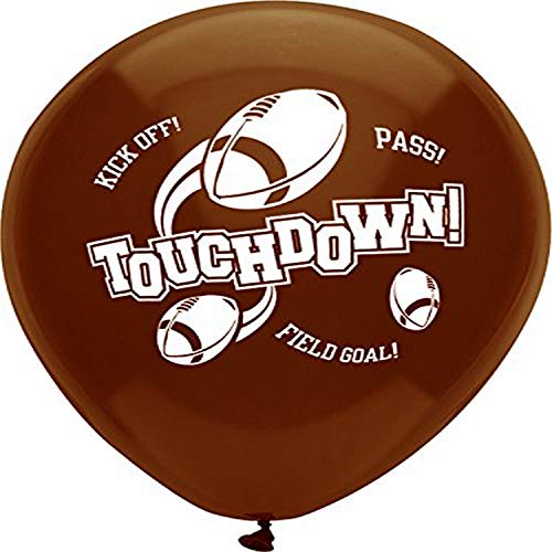 Buy Football Touchdown 12"  Printed Latex Balloons, 8ct for only $3.79 byPartyMate