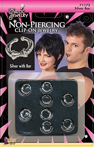 Buy Forum Novelties Unisex-Adult's Body Piercing-Bar-Silver Party Supplies, Standard for only $2.99 byForum