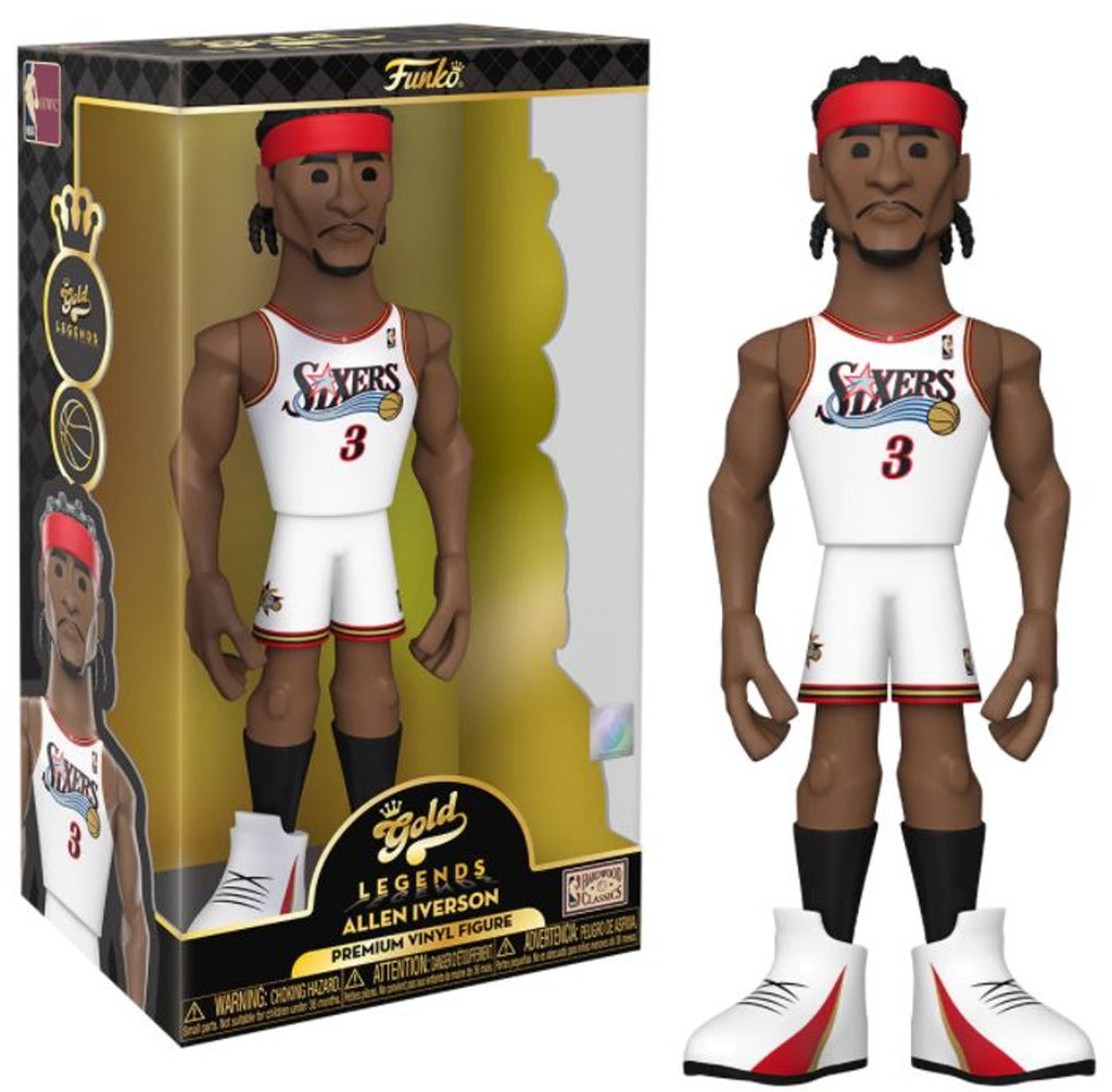 Buy Funko Gold Vinyl: NBA Legends - Allen Iverson 76ers, 12 Inch Premium Vinyl Figure for only $15.29 byFunko