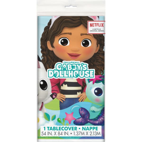 Buy Gabby's Dollhouse Rectangular Plastic Table Cover  54" x 84" for only $7.99 by Unique