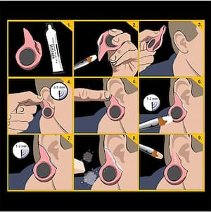 Buy Gauged Ears – Black Label Latex Tinsley Trasfers for only $11.99 by Tinsley Transfers