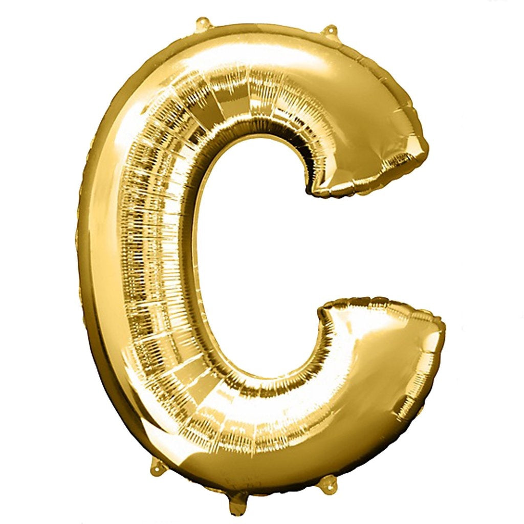 Buy Giant Letter C Gold Mylar Balloon 40in for only $3.99 by[product_brand]
