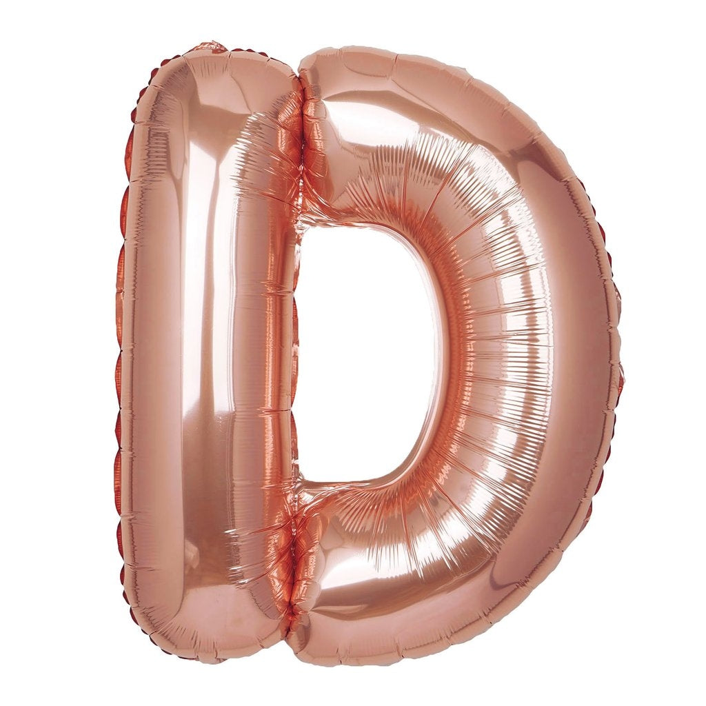 Buy Giant Letter D Rose Gold Mylar Balloon 40in for only $3.99 by[product_brand]