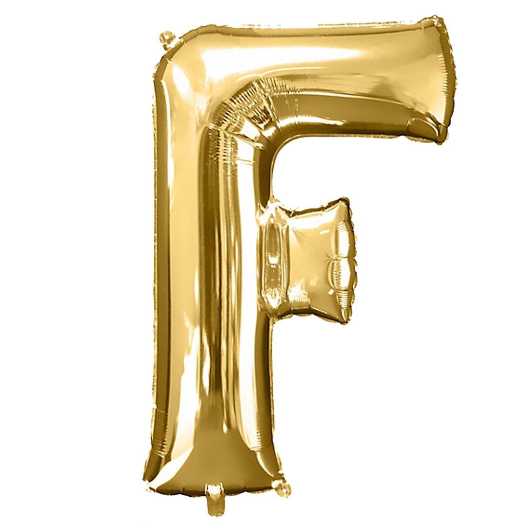 Buy Giant Letter F Gold Mylar Balloon 40in for only $3.99 by[product_brand]