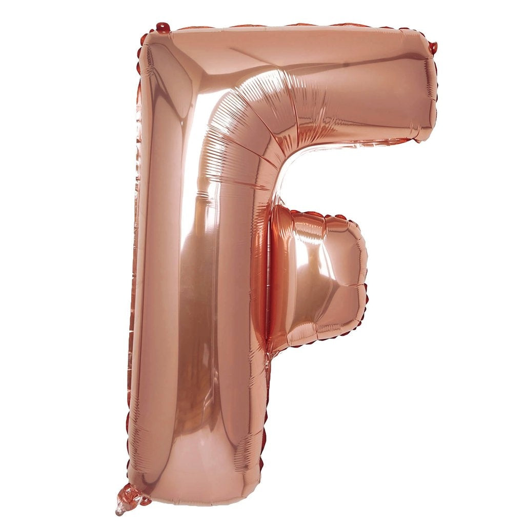 Buy Giant Letter F Rose Gold Mylar Balloon 40in for only $3.99 by[product_brand]