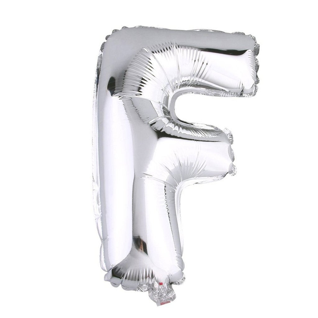 Buy Giant Letter F Silver Mylar Balloon 40in for only $3.99 by[product_brand]