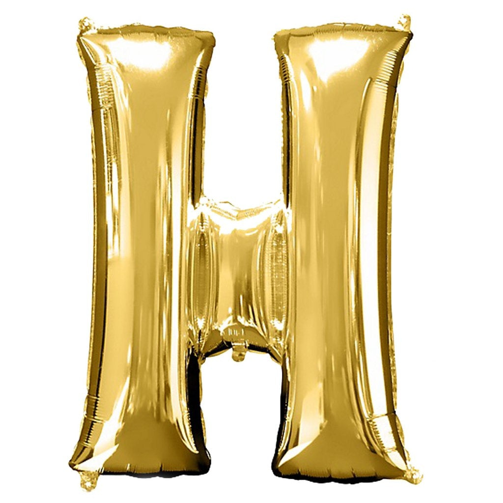 Buy Giant Letter H Gold Mylar Balloon 40in for only $3.99 by[product_brand]