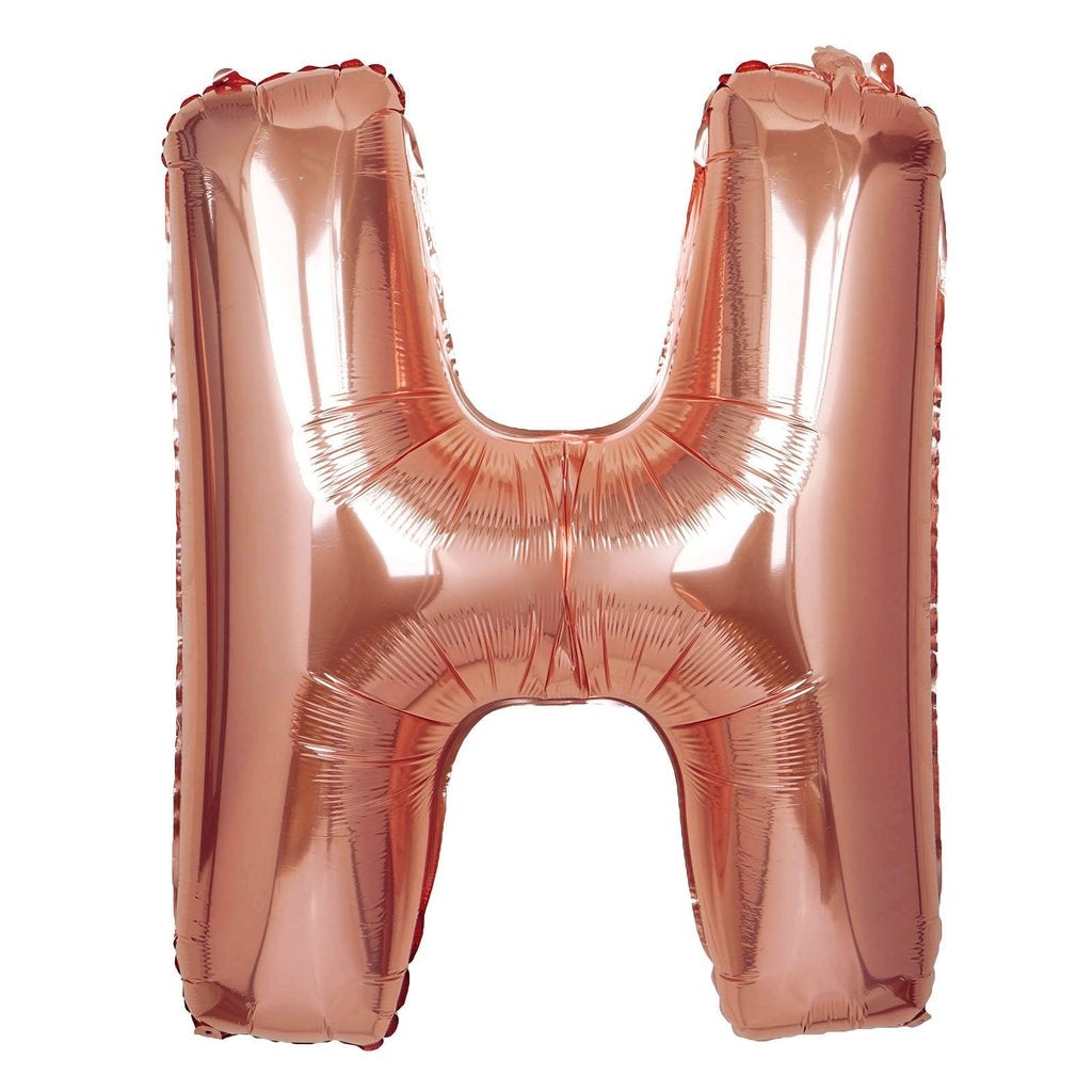 Buy Giant Letter H Rose Gold Mylar Balloon 40in for only $3.99 by[product_brand]