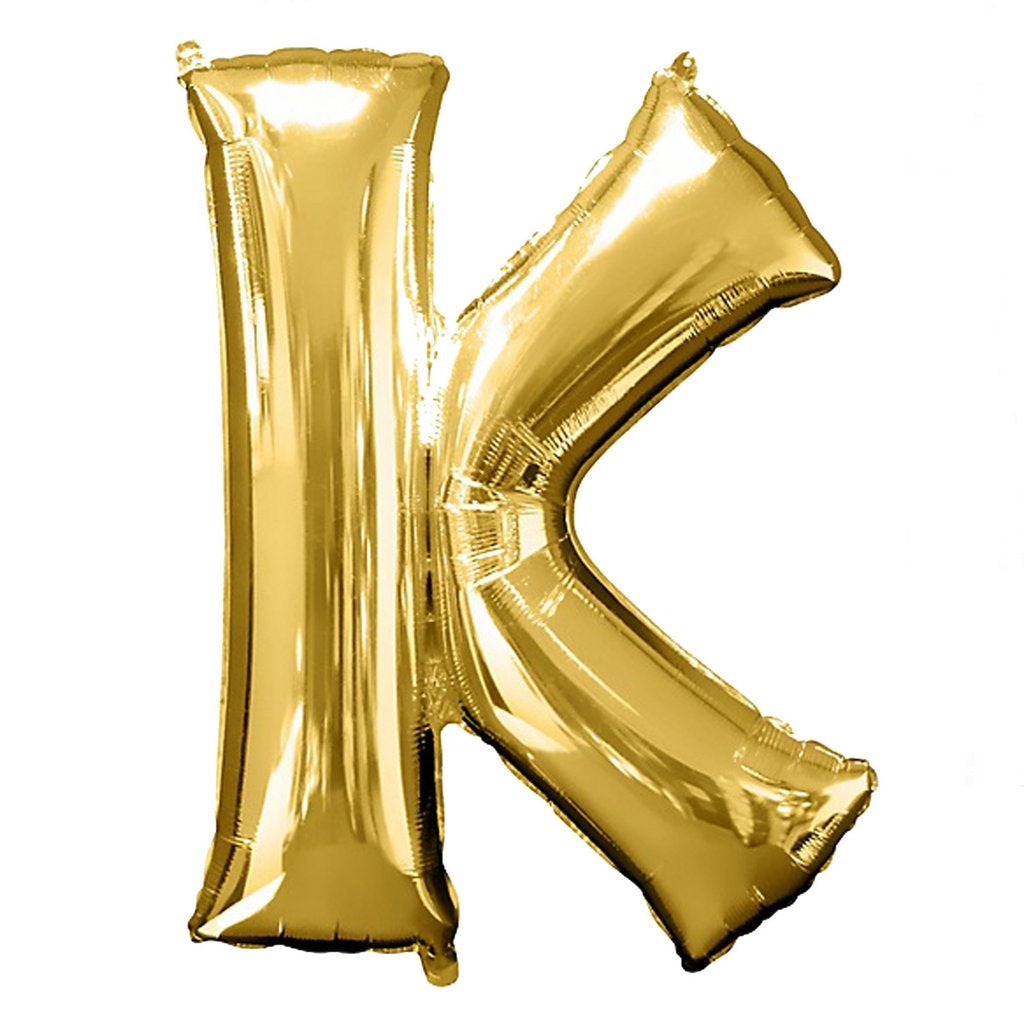 Buy Giant Letter K Gold Mylar Balloon 40in for only $3.99 by[product_brand]