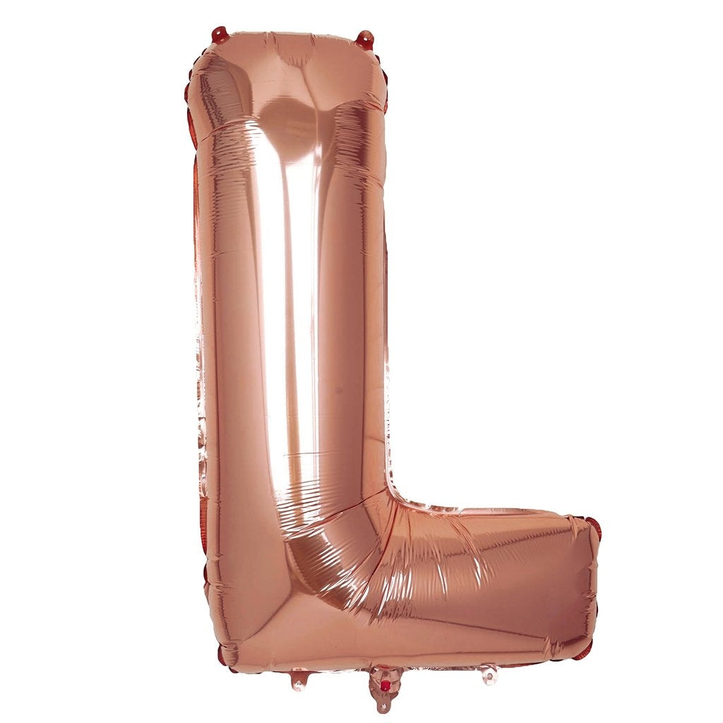 Buy Giant Letter L Rose Gold Mylar Balloon 40in for only $3.99 by[product_brand]
