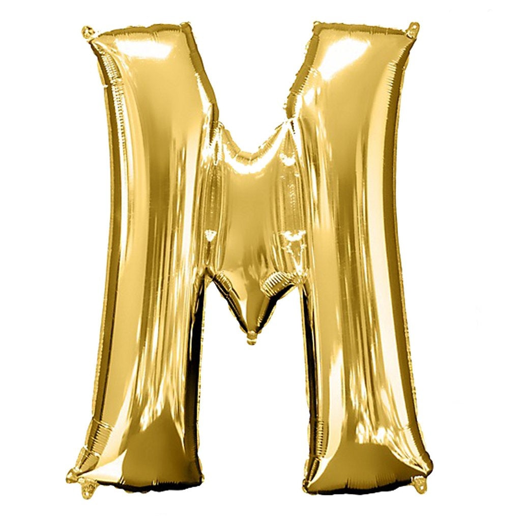 Buy Giant Letter M Gold Mylar Balloon 40in for only $3.99 by[product_brand]