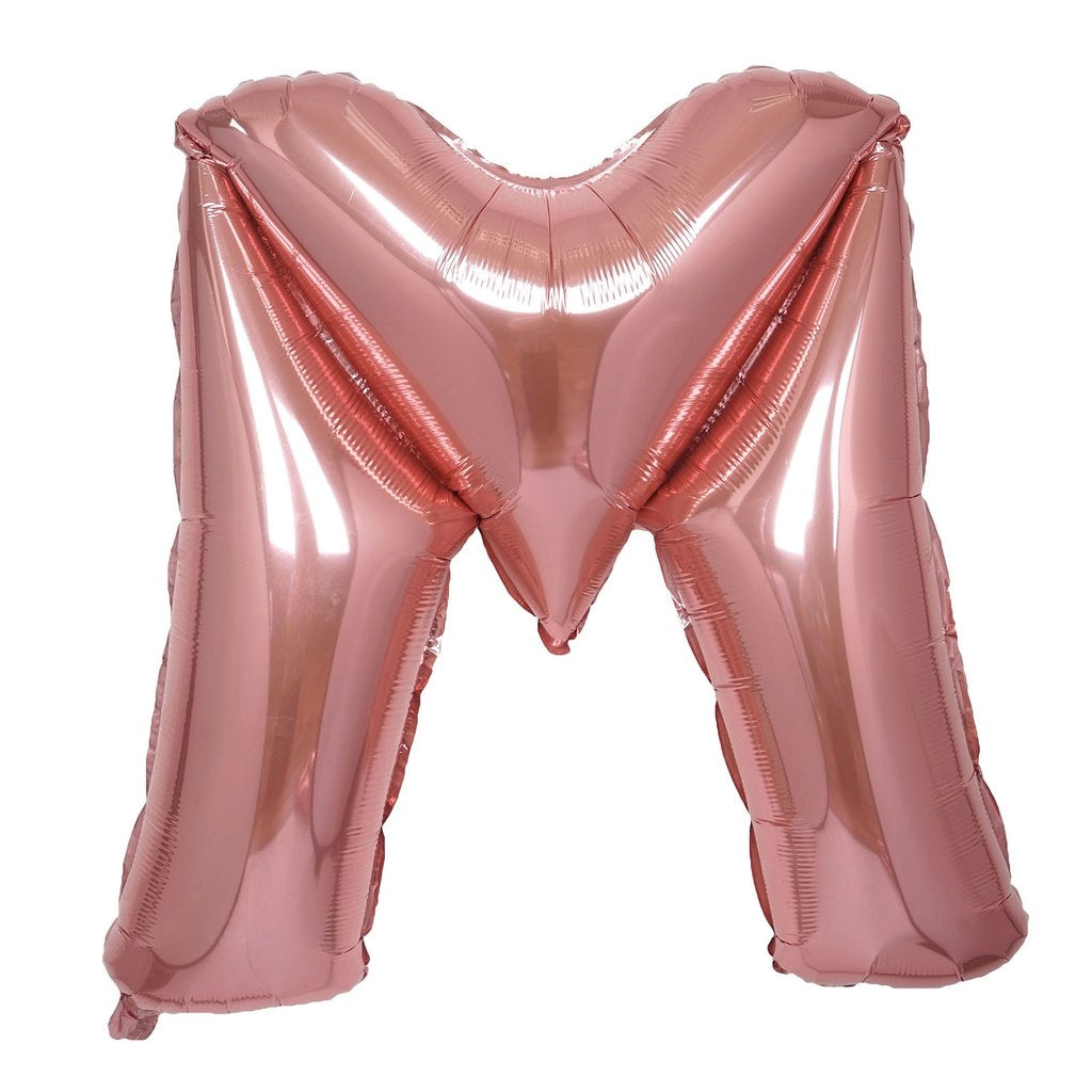 Buy Giant Letter M Rose Gold Mylar Balloon 40in for only $3.99 by[product_brand]
