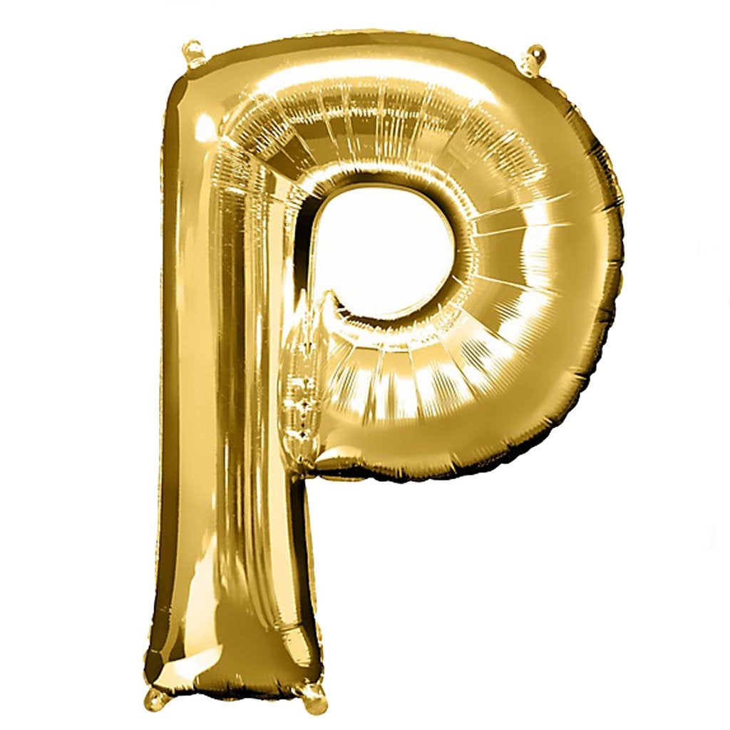 Buy Giant Letter P Gold Mylar Balloon 40in for only $3.99 by[product_brand]