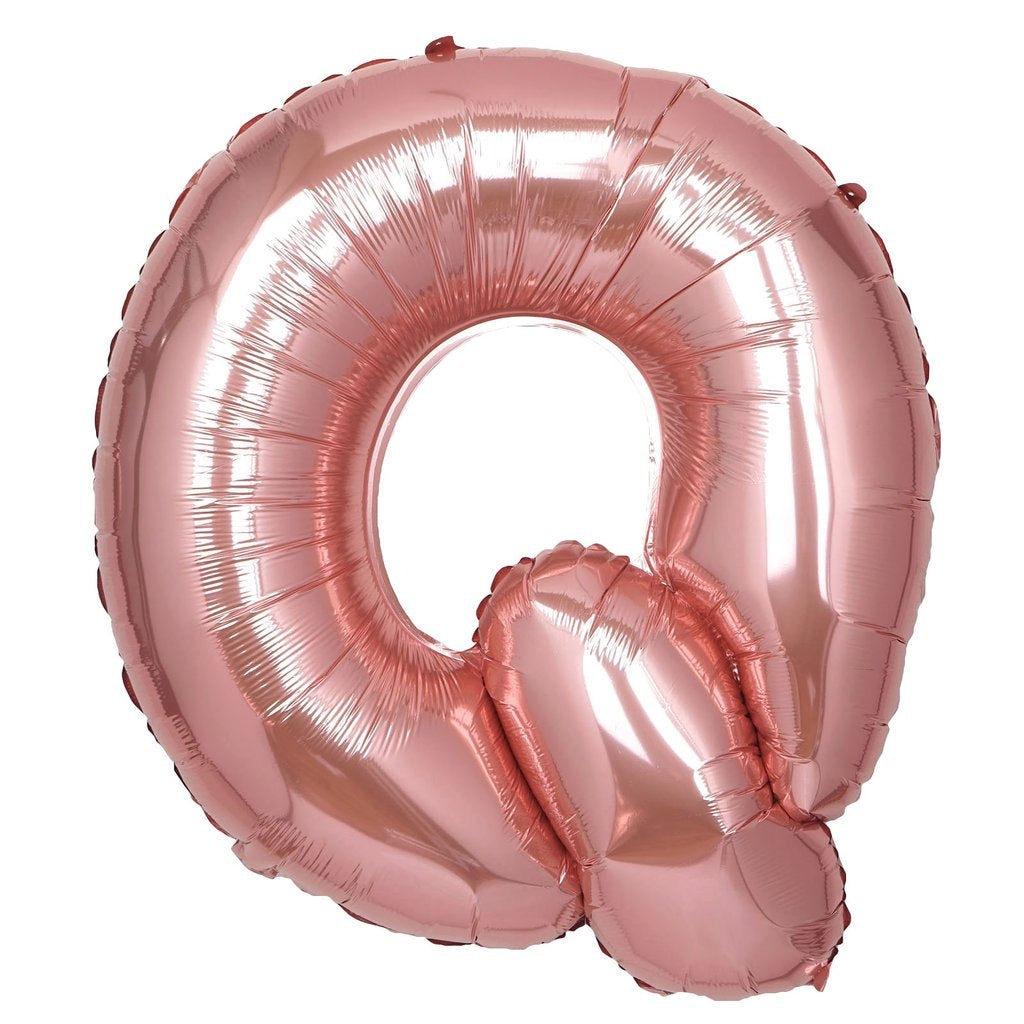 Buy Giant Letter Q Rose Gold Mylar Balloon 40in for only $3.99 by[product_brand]