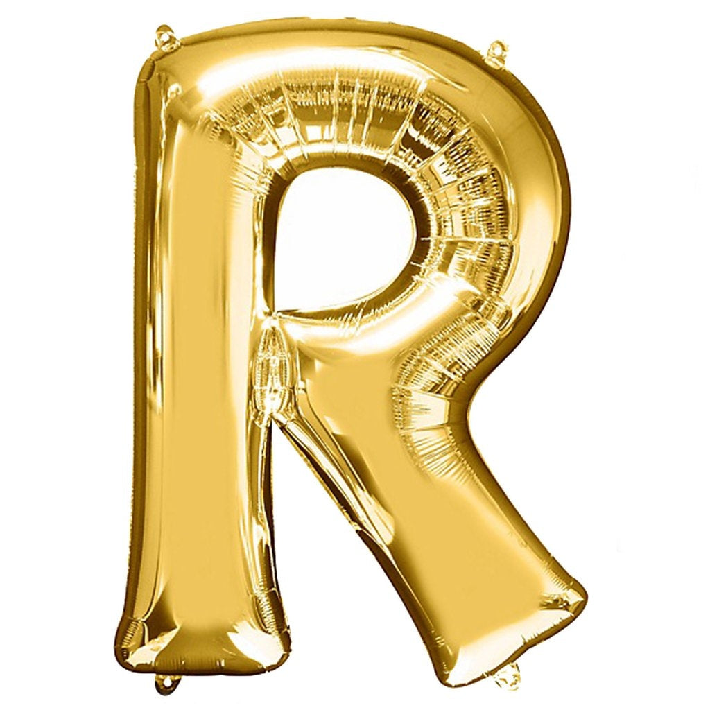 Buy Giant Letter R Gold Mylar Balloon 40in for only $3.99 by[product_brand]