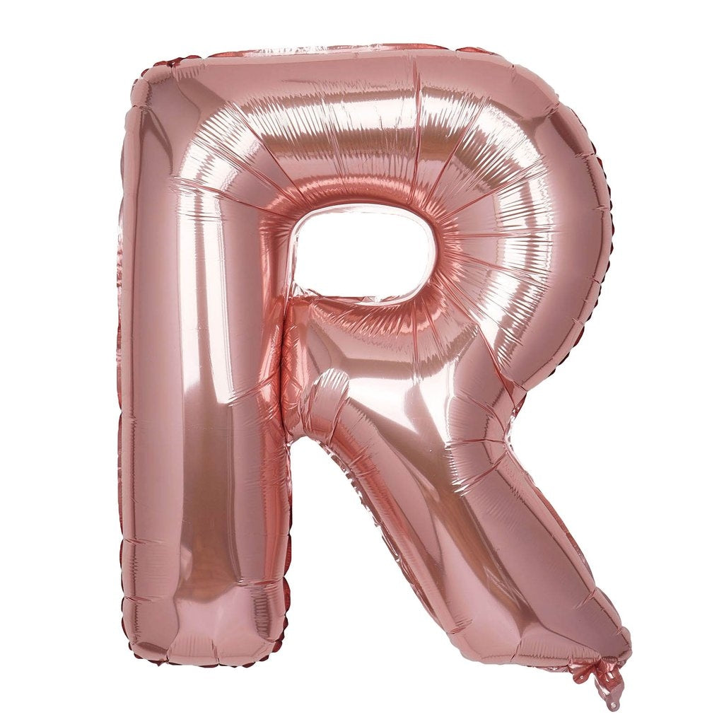 Buy Giant Letter R Rose Gold Mylar Balloon 40in for only $3.99 by[product_brand]