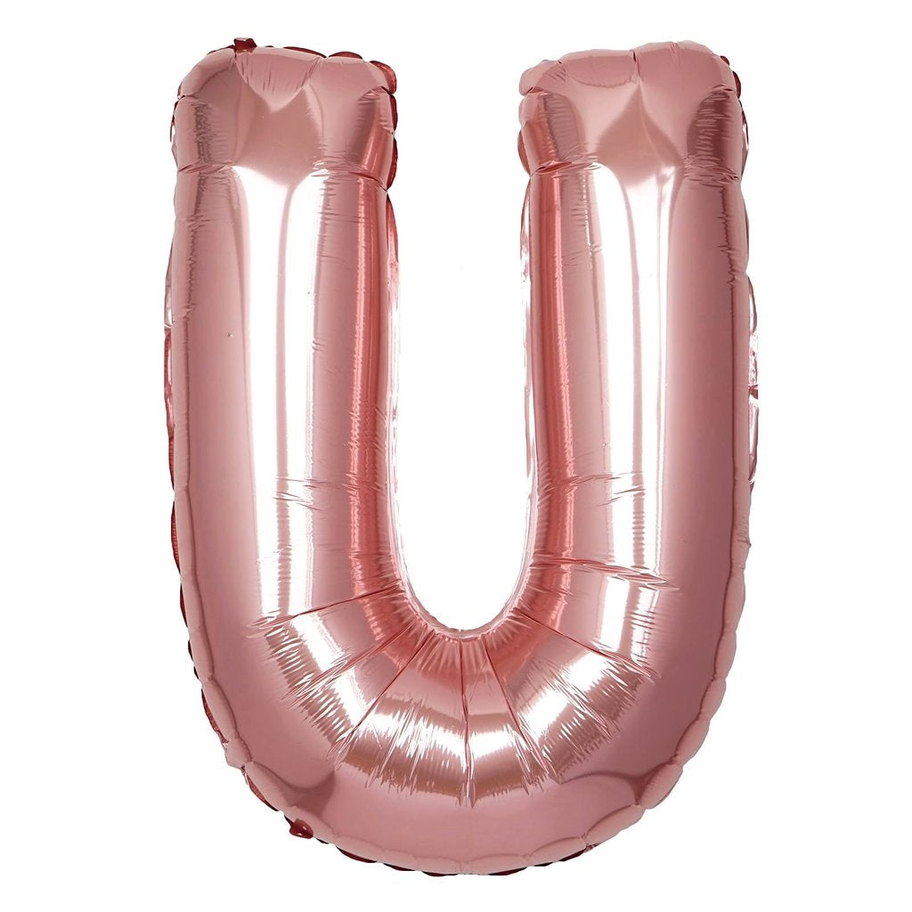 Buy Giant Letter U Rose Gold Mylar Balloon 40in for only $3.99 by[product_brand]