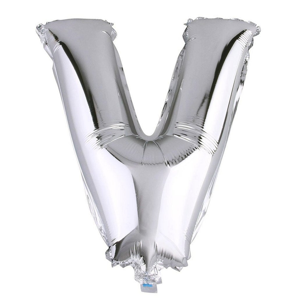 Buy Giant Letter V Silver Mylar Balloon 40in for only $3.99 by[product_brand]