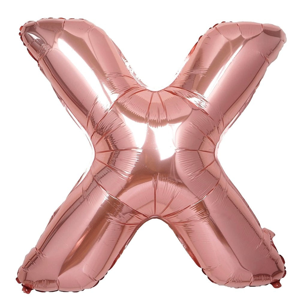 Buy Giant Letter X Rose Gold Mylar Balloon 40in for only $3.99 by[product_brand]