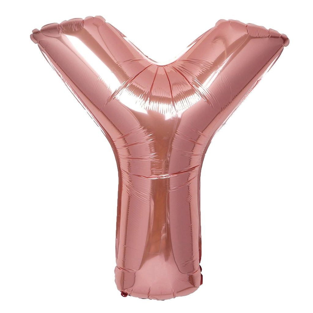 Buy Giant Letter Y Rose Gold Mylar Balloon 40in for only $3.99 by[product_brand]