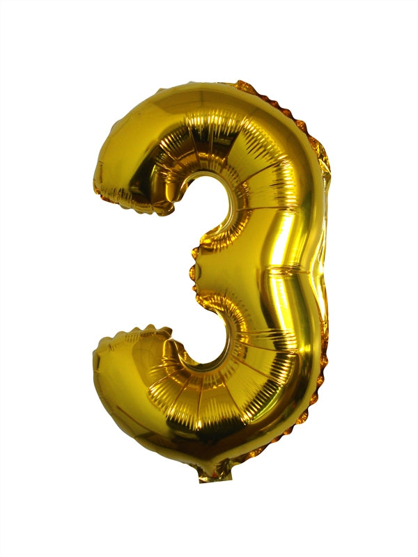 Buy Giant Number 3 Gold Mylar Balloon 40in for only $3.99 by[product_brand]