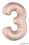 Buy Giant Number 3 Rose Gold Mylar Balloon 40in for only $3.99 by[product_brand]
