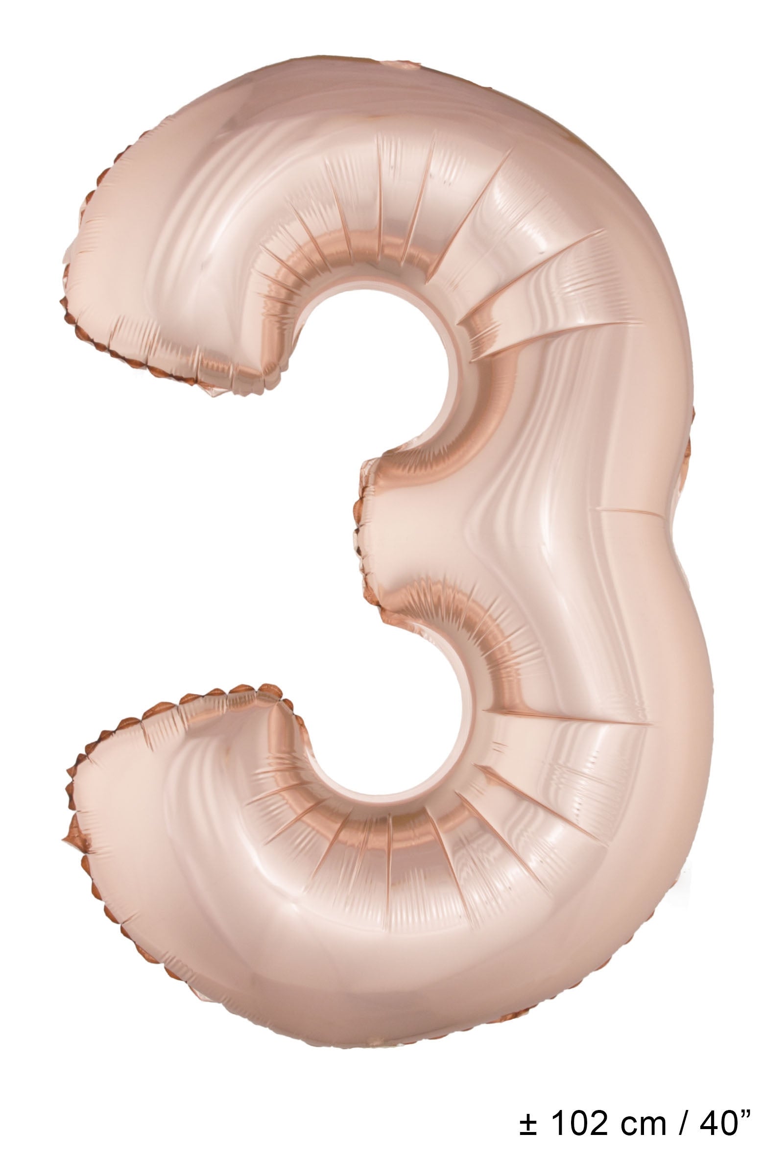 Buy Giant Number 3 Rose Gold Mylar Balloon 40in for only $3.99 by[product_brand]