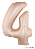 Buy Giant Number 4 Rose Gold Mylar Balloon 40in for only $3.99 by[product_brand]