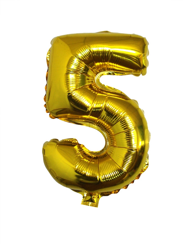 Buy Giant Number 5 Gold Mylar Balloon 40in for only $3.99 by[product_brand]