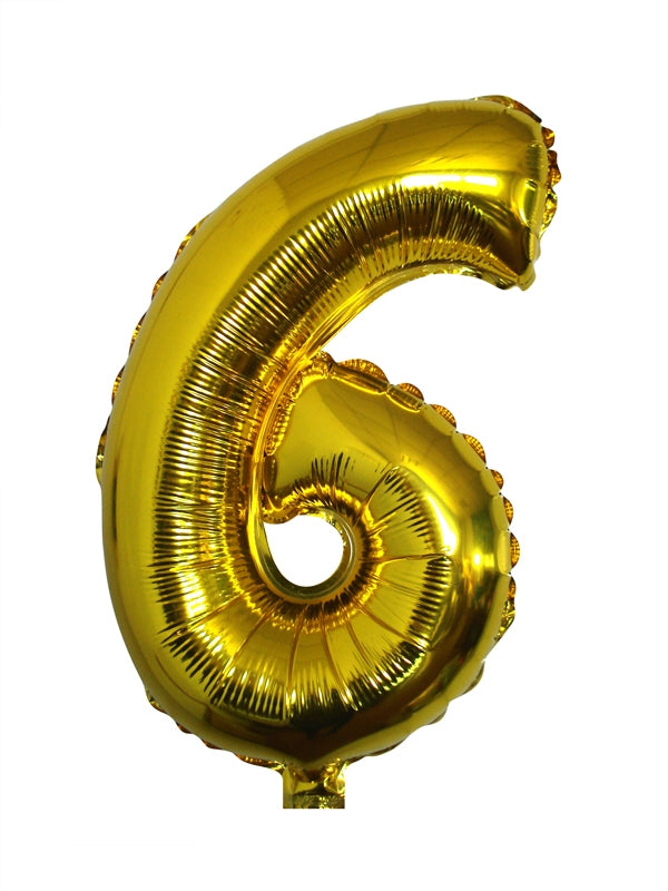 Buy Giant Number 6 Gold Mylar Balloon 40in for only $3.99 by[product_brand]