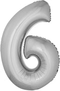 Buy Giant Number 6 Silver Mylar Balloon 40in for only $3.99 by[product_brand]