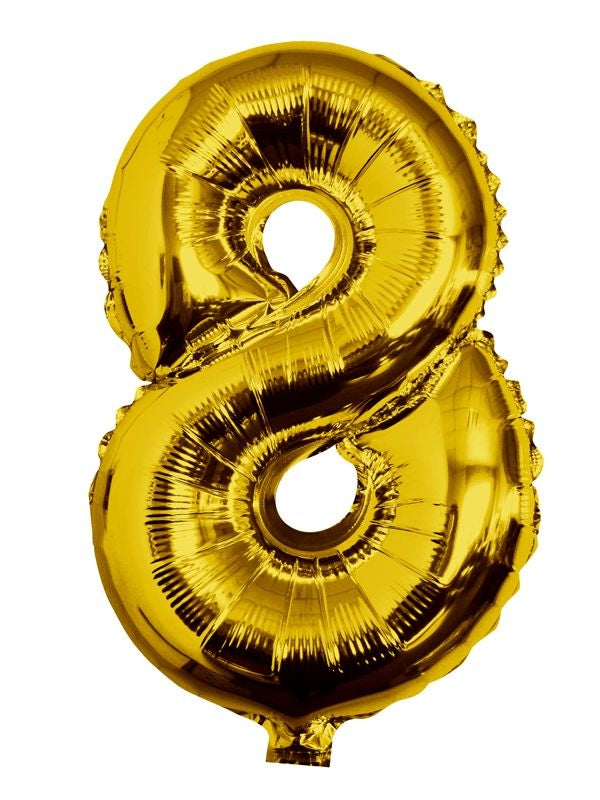 Buy Giant Number 8 Gold Mylar Balloon 40in for only $3.99 by[product_brand]