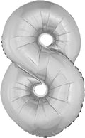 Buy Giant Number 8 Silver Mylar Balloon 40in for only $3.99 by[product_brand]