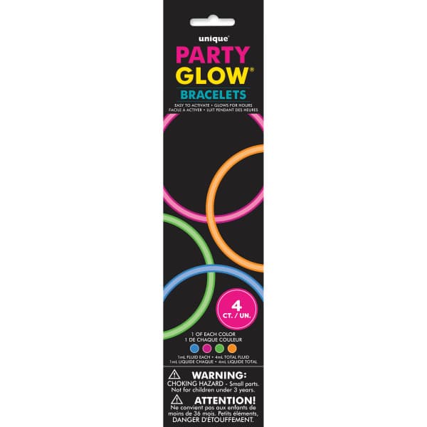 Buy  Glow Bracelets, 8" 4ct for only $2.96 byUnique