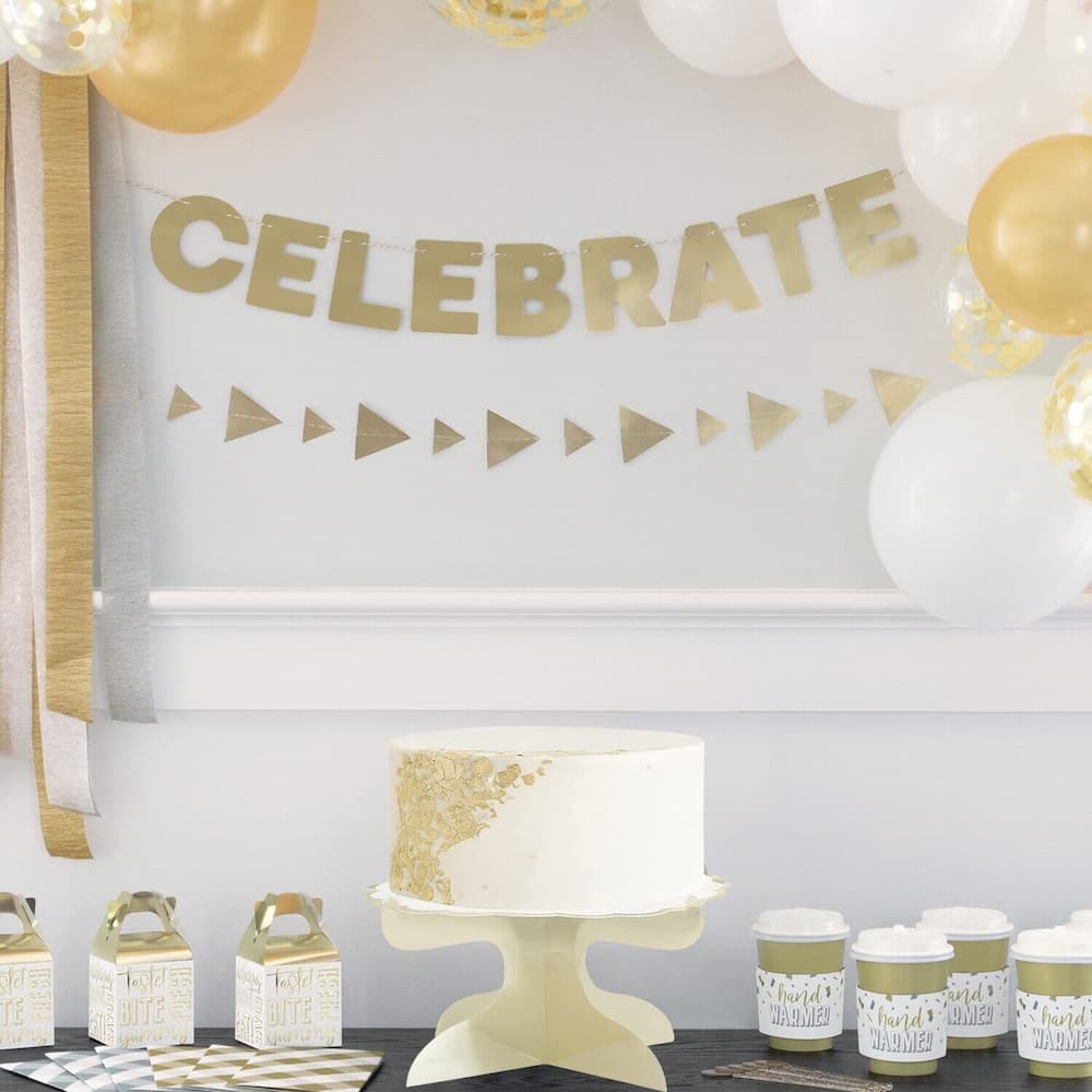 Buy Gold Foil Stamped Paperboard Cake Stand for only $8.99 byUnique