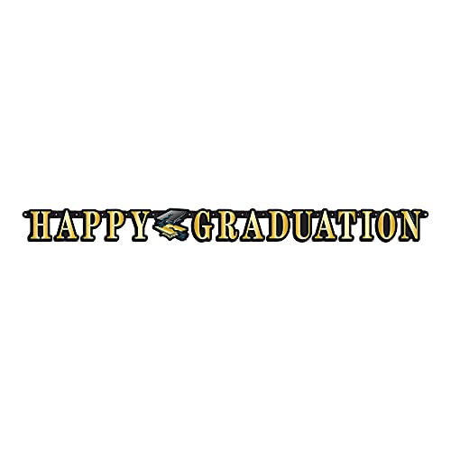Buy Gold Happy Graduation Streamer - Graduation Party Decoration for only $3.39 byBeistle