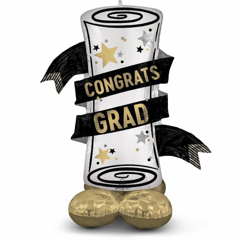 Buy Grad Diploma 55" Airloonz Foil Mylar Balloon for only $19.99 by Anagram