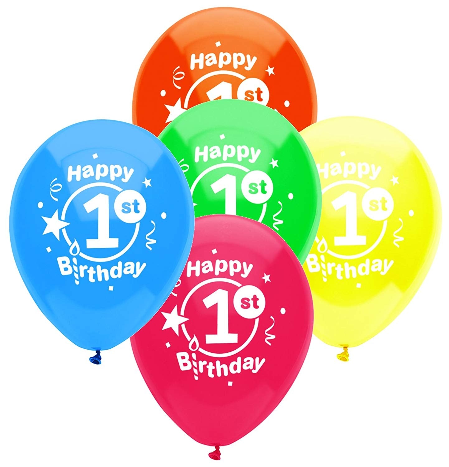 Buy Happy 1st Birthday Party 12" Latex Balloons 8ct for only $3.79 byPioneer Balloons