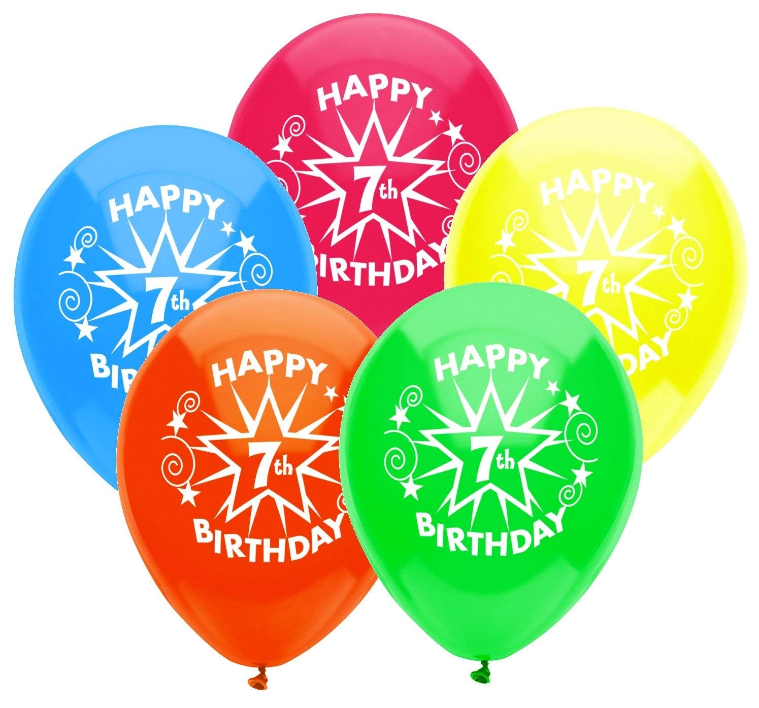 Buy Happy 7th Birthday Party 12" Latex Balloons 8ct for only $3.79 byPioneer Balloons