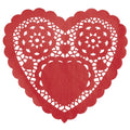 Buy Heart Shaped 6" Red Paper Doilies (30 count) for only $4.19 by Unique