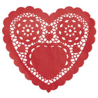 Buy Heart Shaped 6" Red Paper Doilies (30 count) for only $4.19 by Unique