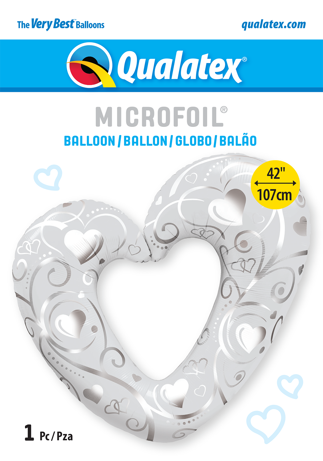 Buy Hearts & Filigree Pearl White 42" Foil Love Balloon for only $13.29 byAnagram