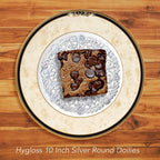 Buy Hygloss 10" Silver Foil Round Doilies (12 count) for only $9.99 by Hygloss