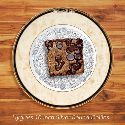 Buy Hygloss 10" Silver Foil Round Doilies (12 count) for only $9.99 by Hygloss