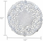 Buy Hygloss 10" Silver Foil Round Doilies (12 count) for only $9.99 by Hygloss
