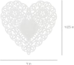 Buy Hygloss 4" White Heart Paper Lace Dollies (36 count) for only $4.05 byHygloss