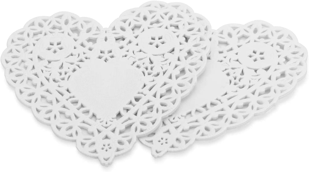 Buy Hygloss 4" White Heart Paper Lace Dollies (36 count) for only $4.05 byHygloss